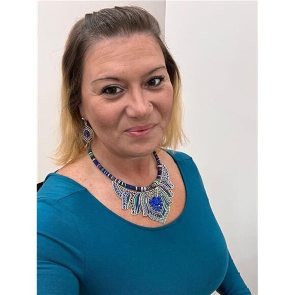 Gold Boemian Jewelry Sets for Women, Boho Tribal Retro Statement Choker Necklace - Picture 2 of 8